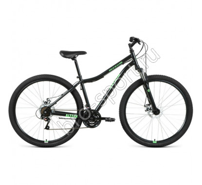 Велосипед 29' Altair MTB HT 29 2.0 disc 21 ск Черный/Ярко-зеленый 20-21 г