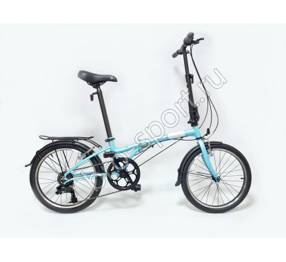 Велосипед DAHON Dream D6 складной, Blue. Крылья, багажник, подножка
