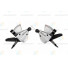 Шифтер Shimano Altus М370 лев/прав 3х9ск тр+оплетк серебро ESLM370PAS				